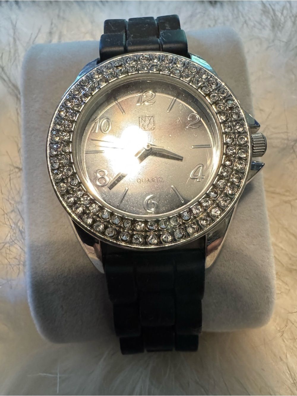 Women's Silver and Black Watch